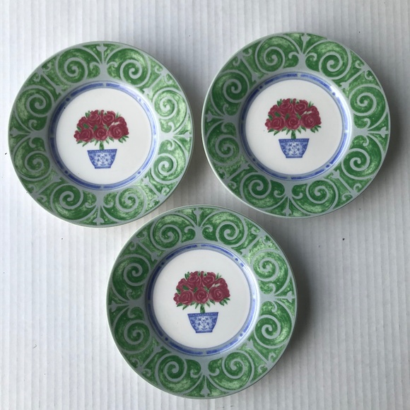 Victoria & Beale “English Manor” 3 Porcelain Salad/Dessert Plates And 3 … - Picture 5 of 12